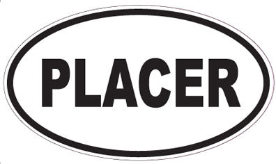 PLACER - Oval Sticker