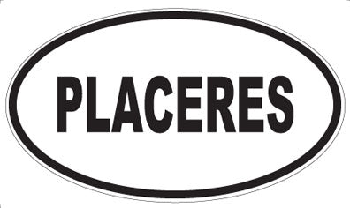 PLACERES - Oval Sticker