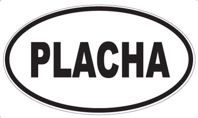 PLACHA - Oval Sticker