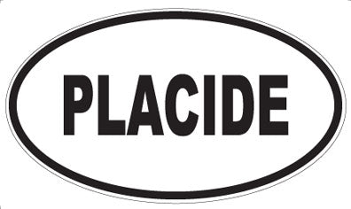 PLACIDE - Oval Sticker