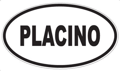 PLACINO - Oval Sticker