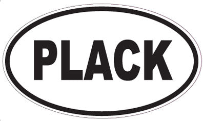 PLACK - Oval Magnet