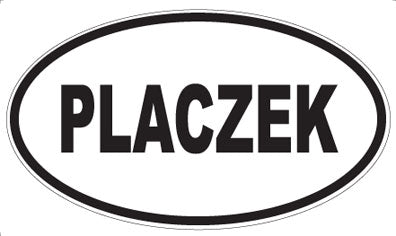 PLACZEK - Oval Sticker