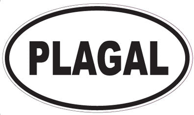 PLAGAL - Oval Sticker