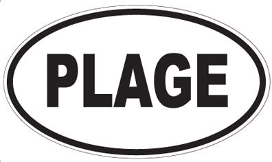 PLAGE - Oval Magnet