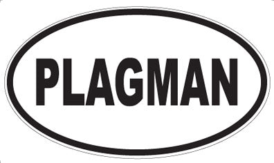 PLAGMAN - Oval Sticker