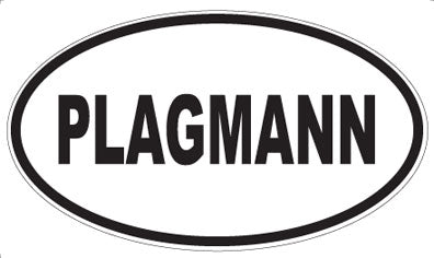 PLAGMANN - Oval Sticker