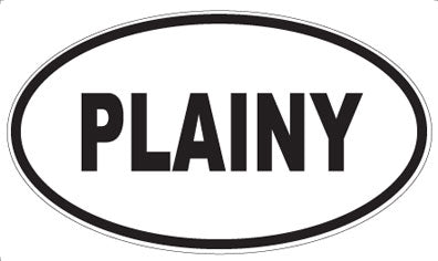 PLAINY - Oval Sticker