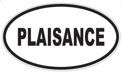 PLAISANCE - Oval Sticker
