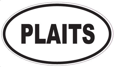 PLAITS - Oval Sticker