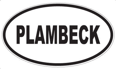 PLAMBECK - Oval Sticker