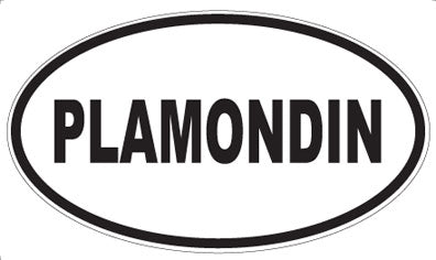 PLAMONDIN - Oval Sticker