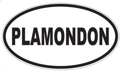 PLAMONDON - Oval Sticker