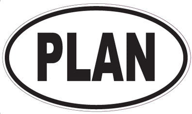 PLAN - Oval Sticker