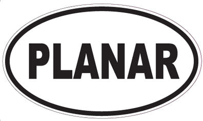 PLANAR - Oval Sticker