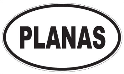 PLANAS - Oval Sticker