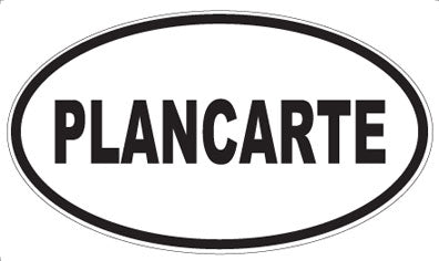 PLANCARTE - Oval Sticker