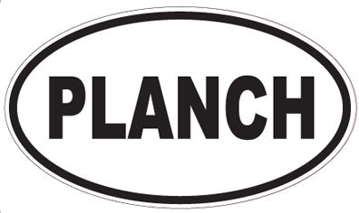 PLANCH - Oval Sticker