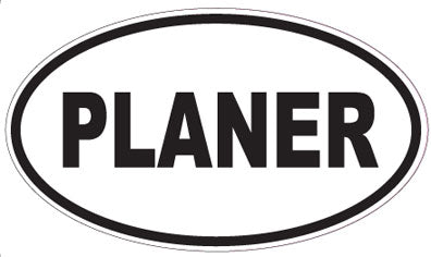 PLANER - Oval Sticker