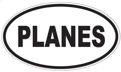 PLANES - Oval Sticker