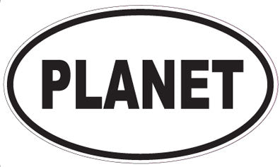 PLANET - Oval Sticker