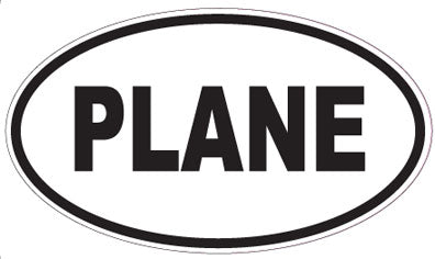PLANE - Oval Magnet