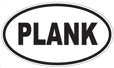 PLANK - Oval Magnet