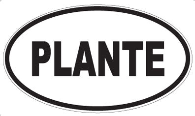 PLANTE - Oval Sticker