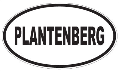 PLANTENBERG - Oval Sticker