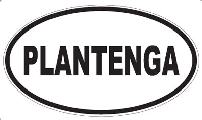 PLANTENGA - Oval Sticker