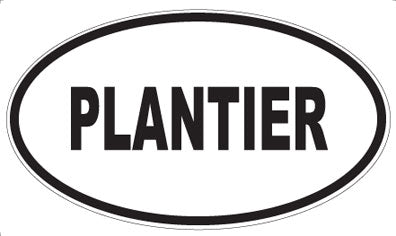 PLANTIER - Oval Sticker