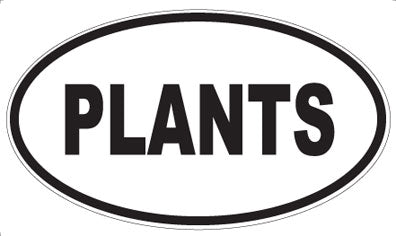 PLANTS - Oval Magnet