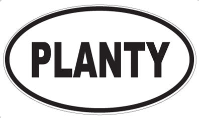 PLANTY - Oval Sticker