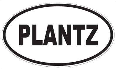 PLANTZ - Oval Sticker