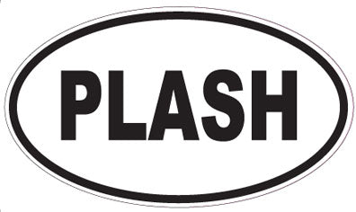 PLASH - Oval Magnet