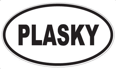 PLASKY - Oval Sticker