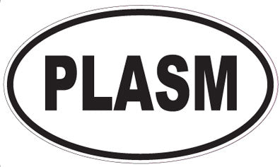 PLASM - Oval Sticker