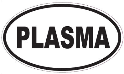 PLASMA - Oval Sticker