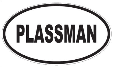 PLASSMAN - Oval Sticker