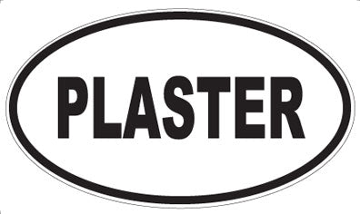 PLASTER - Oval Sticker