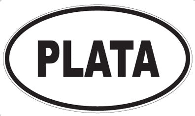 PLATA - Oval Sticker