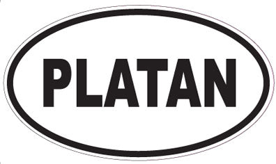 PLATAN - Oval Sticker