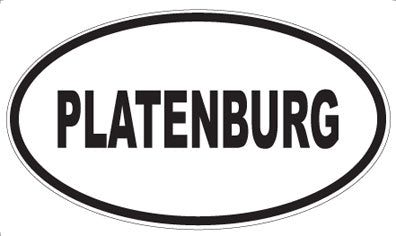 PLATENBURG - Oval Sticker