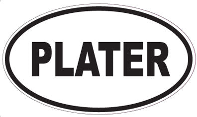 PLATER - Oval Sticker