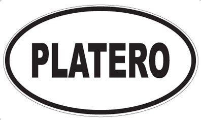 PLATERO - Oval Sticker