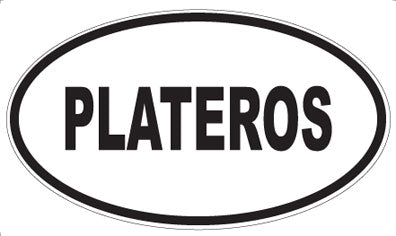 PLATEROS - Oval Sticker
