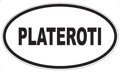 PLATEROTI - Oval Sticker