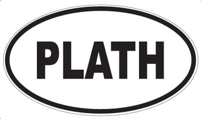 PLATH - Oval Sticker