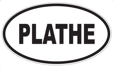PLATHE - Oval Sticker
