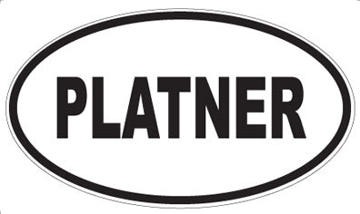 PLATNER - Oval Sticker